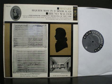 USED Mozart Walter Requiem Mass In D Minor Mono LP Vinyl