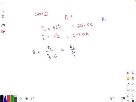 SOLVED A Refrigerator Operates On Reversed Carnot Cycle Determine The