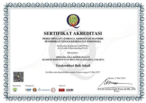 Selamat Dan Sukses Meraih Predikat Akreditasi Baik Sekali Akper