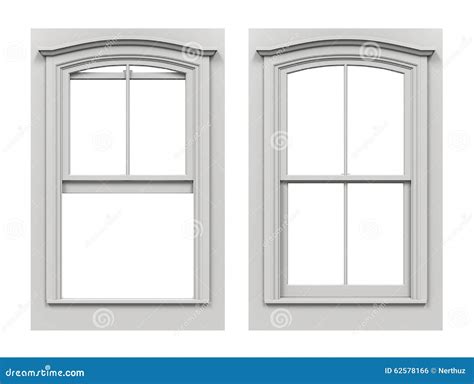 Window Open And Closed Stock Illustration Illustration Of Window