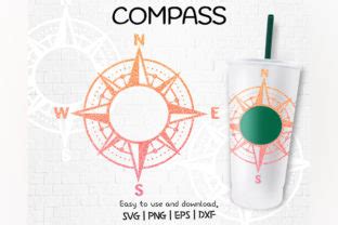 Compass Travel Venti Cold Cup 24 Oz Graphic By Sunf10werDesigns