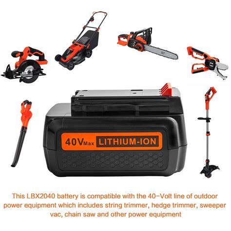 Replacement V Ah Lithium Ion Battery For Black Decker Lbx Tool