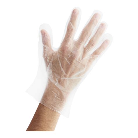 Choice Disposable Poly Gloves Medium For Food Service 500 Box