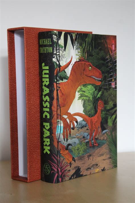 Jurassic Park Folio Society Illustrated Edition With Original