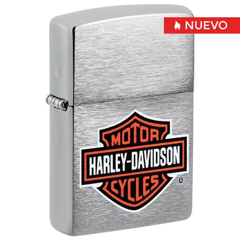 ENCENDEDOR ZIPPO HARLEY DAVIDSON CROMADO LOGO Zippo