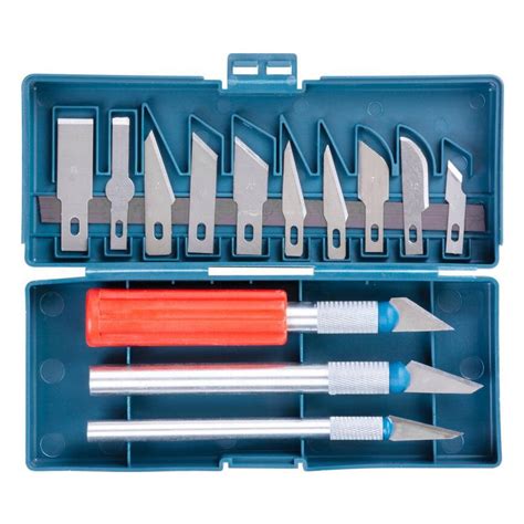 Set Cutit Cutter De Precizie Tip Bisturiu 13 Buc Cu Trusa Strend