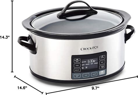 Crock Pot Mytime Technology 6 Quart Programmable Slow Cooker And Food