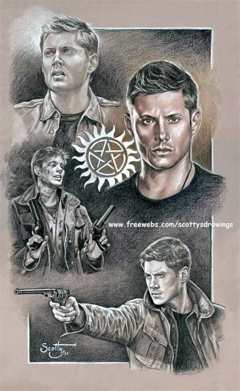 Jensen Ackles Aka Dean Winchester Supernatural Fan Art Supernatural Supernatural Art