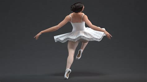 Ballet Dancer Ballerina 3d Model 199 Blend C4d Fbx Max Ma Lxo