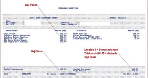 Penyata Gaji Contoh Slip Gaji Swasta Malaysia Cara Beli Rumah Tanpa