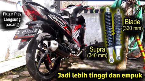 Pasang Shock Belakang Original Supra X 125 Di Honda Blade 125 Fi YouTube