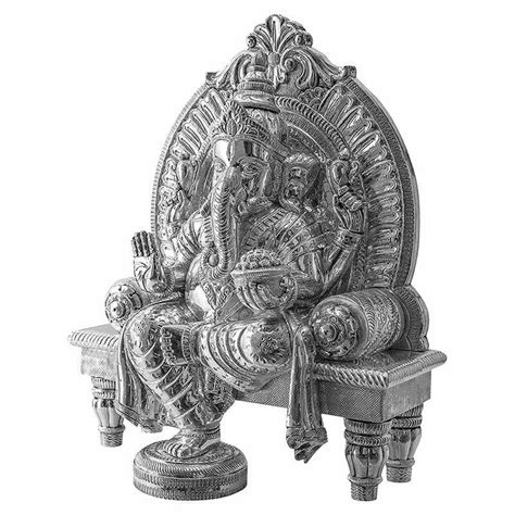 Silver Ganesh Statue At Rs 63000 Silver Statue In Udaipur Id