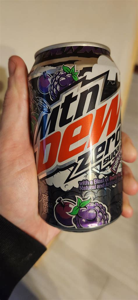 Review Purple Thunder Zero Sugar In A Can Rmountaindew