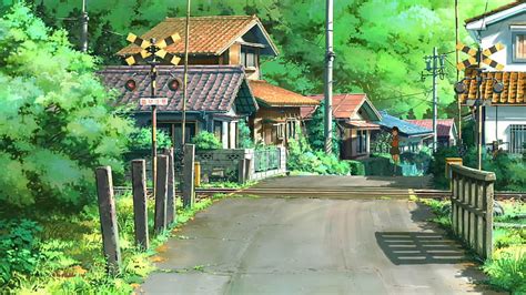 1920x1080px, 1080P free download | Anime, art, house, road, HD ...