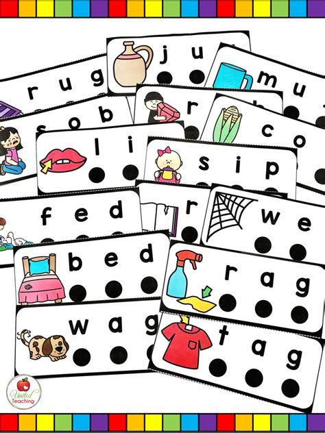 Cvc Words Blend And Read Cards And Activities United Teaching