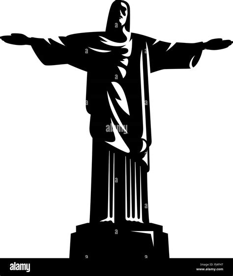 Cristo Del Estatua La Redentor Ilustraciones Stock Vectores Y Clipart