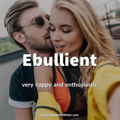 English Vocabulary On Instagram Wotd Ebullient Englishwithdev