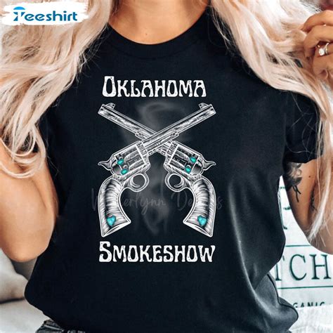 Oklahoma Smokeshow Trending Shirt Zach Bryan Small Town Unisex T Shirt Crewneck