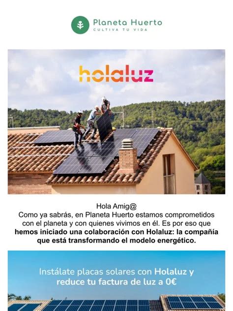 Planetahuerto ES Energía 100 verde con Hola Luz Milled