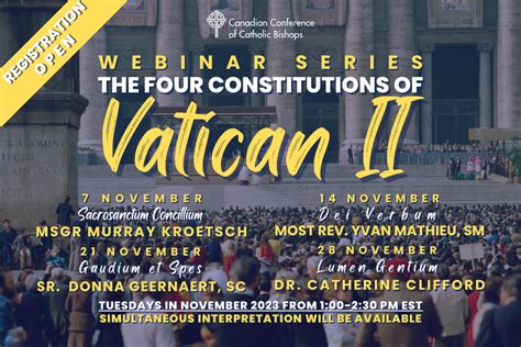 The Four Constitutions Of Vatican Ii A Webinar Series By Cccb In