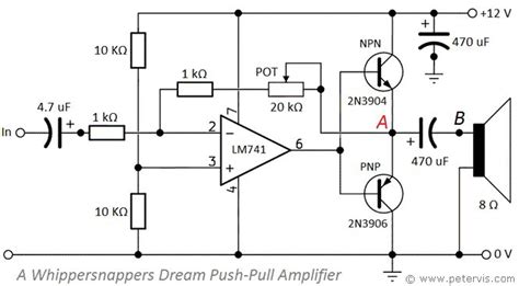 Push Pull Power Amplifier Circuit Diagram Mosfet Amplifier P