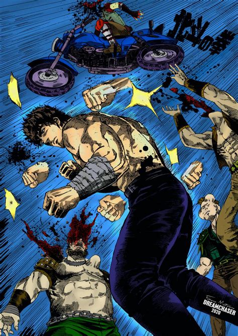 Digital Fanart Coloring On Kenshiro Fist Of The Northstar Art Let