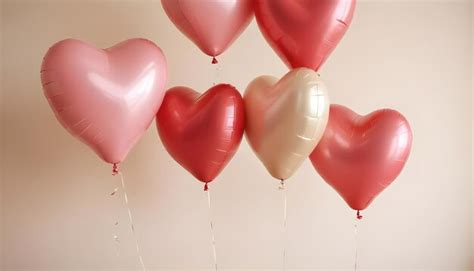 Premium Photo A Bunch Of Heart Shaped Balloons With The Words Heart