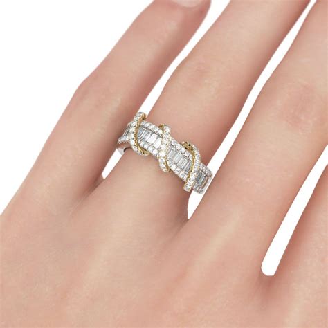 Jeulia Bague De Femme Entrelac E Bicolore En Argent Sterling Jeulia Fr