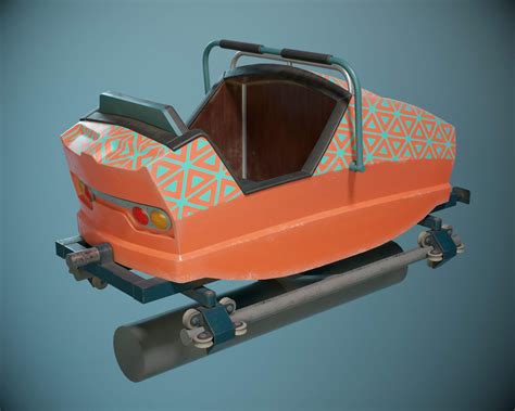 Roller Coaster Cart 02 Pbr Game Ready 3d Model By Yuribarinov