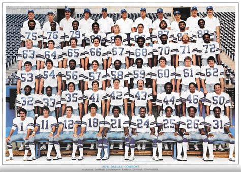 1978 Dallas Cowboys | Dallas cowboys, Cowboys, Dallas cowboys history