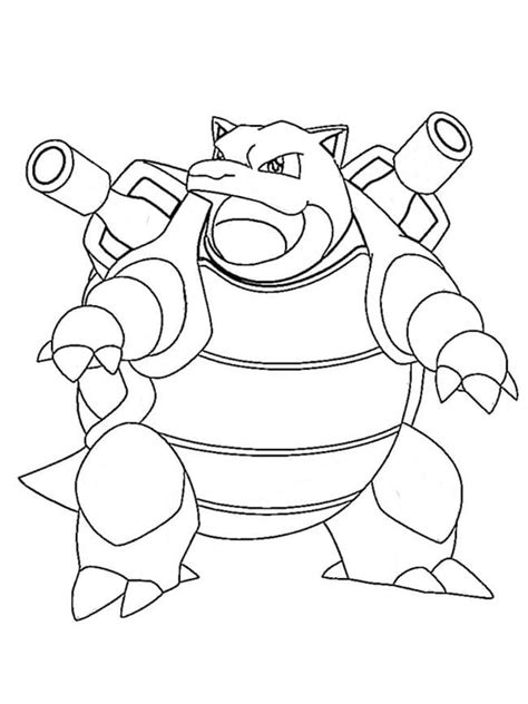 Desenhos De Pok Mon Blastoise Para Colorir E Imprimir Colorironline