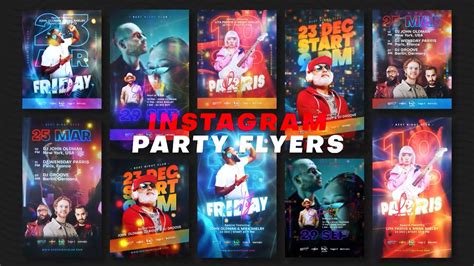 Instagram Party Flyers After Effects Template Aetemplates Youtube