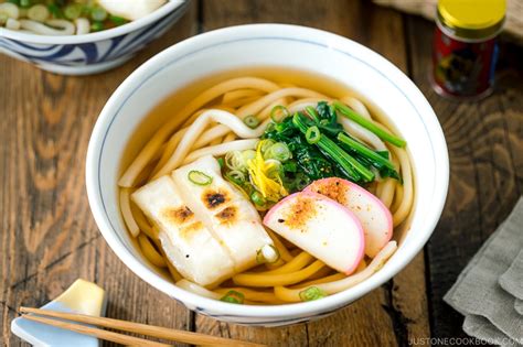 Udon Noodle Soup With Toasted Mochi Chikara Udon Japan Travel