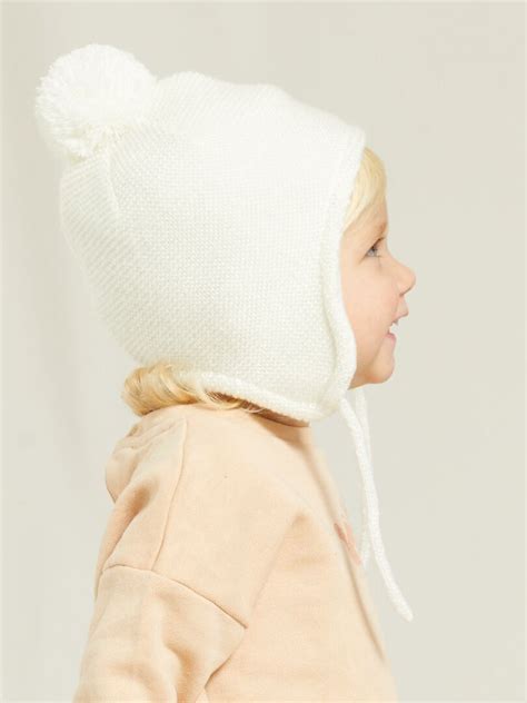 Bonnet péruvien en tricot blanc Kiabi 4 50