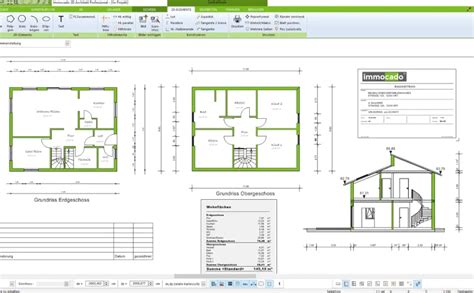 Immocado 3D Architekt Professional 2024 3D Hausplaner CAD Software