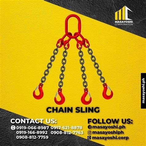 Chain Sling With Legs Lifting Equipment Masterlink Chain Sling