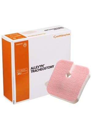 ALLEVYN Non Adhesive Tracheostomy Dressing 9cm Box 10