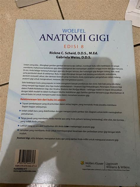 Anatomi Gigi Woelfel Free Ongkir Books Stationery Textbooks On