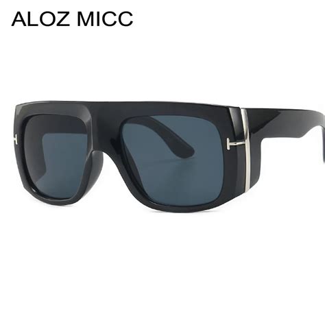 Aloz Micc Steampunk Sunglasses Men Women Brand Designer Vintage Oversize Unisex Sun Glasses