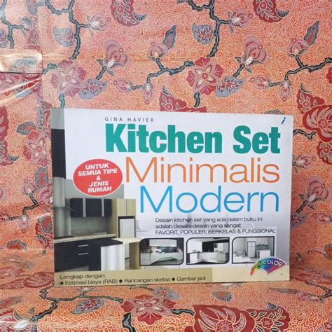 Jual Buku Arsitek Kitchen Set Minimalis Modern Untuk Semua Tipe