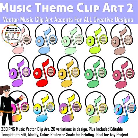 Music Vector Clip Art Media Clip Art Music Icon Clip Art Teacher