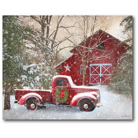 Red Truck Winter Wallpapers - Wallpaper Cave