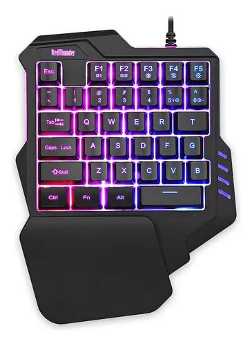 Redthunder Teclado Para Juegos Con Una Mano Rgb Retroilumina Mercadolibre