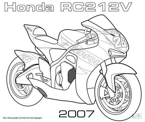 Get This Motorcycle Coloring Pages Honda Moto GP