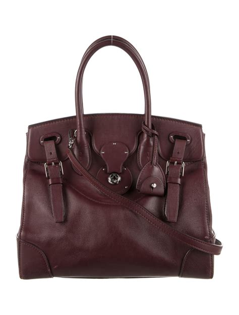 ralph lauren leather tote bag burgundy totes handbags wyg