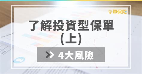 了解投資型保單上：購買投資型保單時必知的 4 個風險 買保險 Smartbeb