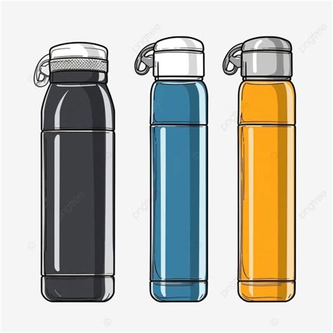 Vacuum Flask Or Thermo Flask Fully Diagram Layers Double Cross