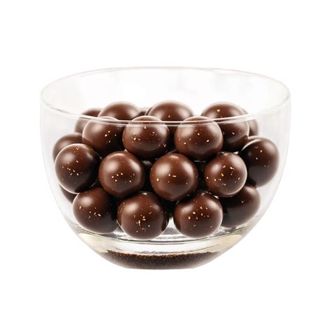 Ai Generated Chocolate Malt Balls Overflowing From A Clear Glass Cup