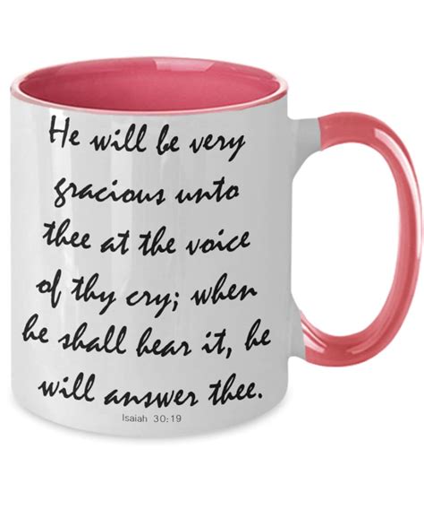 Christian Bible Verse Mug Prayer Isaiah 3019 Etsy