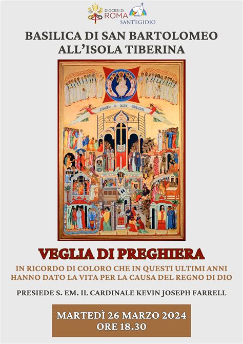 Veglia Di Preghiera In Memoria Di Coloro Che In Questi Ultimi Anni